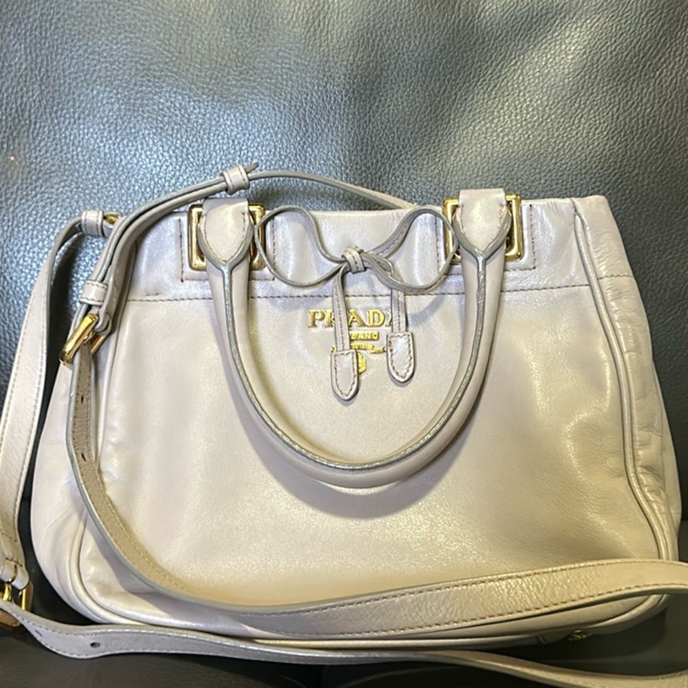 PRADA Vitello Soft Leather Satchel